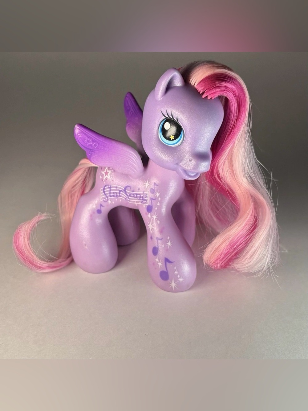 HTF 2008 MLP G3.5 StarSong "Twice As Fancy" 4" Pegasus - Sparkle Wingspan